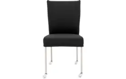 Goossens eetkamerstoel funk zwart leer - 8210590-01