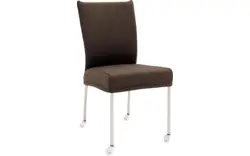 Goossens eetkamerstoel funk bruin leer - 8210593-01