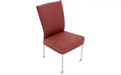 Goossens eetkamerstoel funk rood leer - 8210594-01