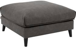Goossens voetenbank jonas grijs micro leer - 8210598-02
