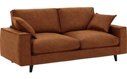 Goossens zitbank jonas bruin micro leer - 8210603-02