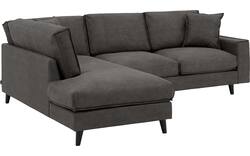 Goossens hoeksalon jonas grijs micro leer - 8210610-01