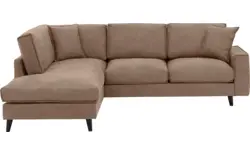 Goossens hoeksalon jonas bruin micro leer - 8210611-01