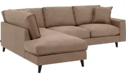 Goossens hoeksalon jonas bruin micro leer - 8210611-01