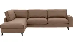 Goossens hoeksalon jonas bruin micro leer - 8210615-01