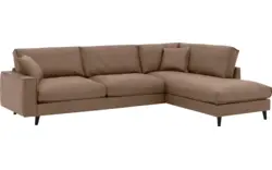 Goossens hoeksalon jonas bruin micro leer - 8210615-01-gespiegeld