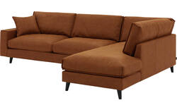 Goossens hoeksalon jonas bruin micro leer - 8210616-01-gespiegeld
