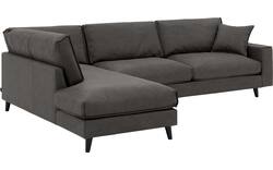 Goossens hoeksalon jonas grijs micro leer - 8210617-01