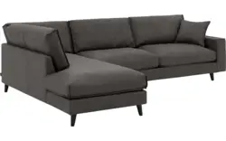 Goossens hoeksalon jonas grijs micro leer - 8210617-01