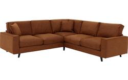 Goossens hoeksalon jonas bruin micro leer - 8210622-01