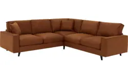 Goossens hoeksalon jonas bruin micro leer - 8210622-06