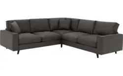 Goossens hoeksalon jonas grijs micro leer - 8210623-01