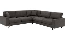 Goossens hoeksalon jonas grijs micro leer - 8210624-01