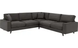 Goossens hoeksalon jonas grijs micro leer - 8210624-01