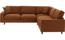 Goossens hoeksalon jonas bruin micro leer - 8210625-01