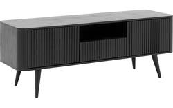 Goossens tv meubel seppe zwart eiken - 8210676-02