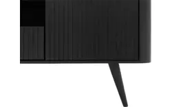 Goossens tv meubel seppe zwart eiken - 8210676-01