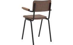 Goossens eetkamerstoel chaplin bruin leer - 8210701-02