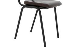 Goossens eetkamerstoel chaplin bruin leer - 8210703-01