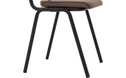 Goossens eetkamerstoel chaplin bruin leer - 8210704-02