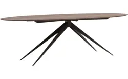 Goossens excellent eettafel uniek donker bruin eiken - 8211507-02