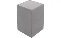 Goossens voetenbank nomade toendra grijs stof - 8211847-01