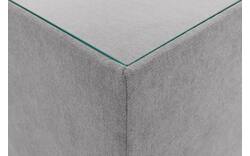 Goossens voetenbank nomade toendra grijs stof - 8211847-01