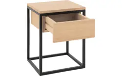 Goossens nachtkastje lord wit eiken - 8211889-02