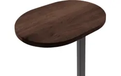 Goossens nachtkastje oval donker bruin eiken - 8211902-01
