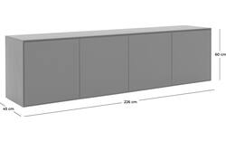 Goossens excellent dressoir vic zwart eiken - 8213116-01