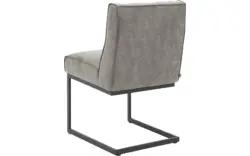 Goossens excellent eetkamerstoel tom grijs micro leer - 8213157-02
