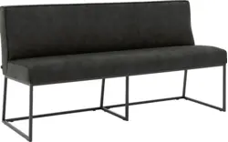 Goossens excellent eetbank tom grijs micro leer - 8213172-01