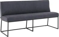 Goossens excellent eetbank tom blauw micro leer - 8213174-01