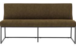 Goossens excellent eetbank tom groen micro leer - 8213176-01