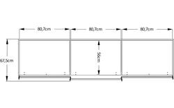 Goossens kledingkast big choice type 01 163 bruin hoogwaardig meubelplaat - 8213442-01