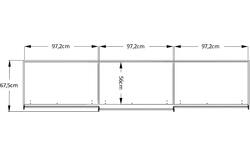 Goossens kledingkast big choice type 01 163 bruin hoogwaardig meubelplaat - 8213442-01