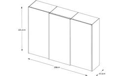 Goossens kledingkast big choice type 01 163 wit hoogwaardig meubelplaat - 8213443-01