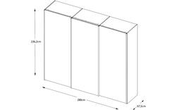 Goossens kledingkast big choice type 01 163 blank hoogwaardig meubelplaat - 8213445-01