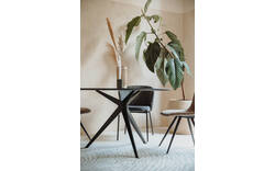 Goossens excellent eettafel uniek zwart eiken - 8220439-01