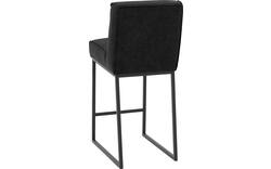 Goossens excellent barkruk tom zwart leer - 8215131-02