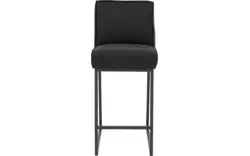 Goossens excellent barkruk tom zwart leer - 8215131-01