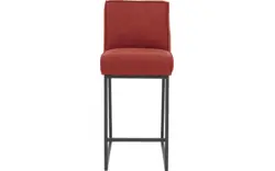 Goossens excellent barkruk tom rood leer - 8215132-01