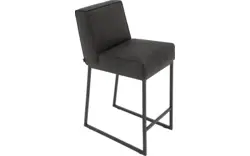 Goossens excellent barkruk tom grijs micro leer - 8215136-01