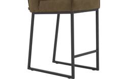 Goossens excellent barkruk tom groen micro leer - 8215138-01