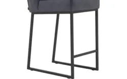 Goossens excellent barkruk tom blauw micro leer - 8215139-01