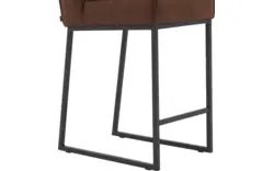 Goossens excellent barkruk tom bruin micro leer - 8215140-01