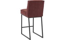 Goossens excellent barkruk tom rood micro leer - 8215141-02