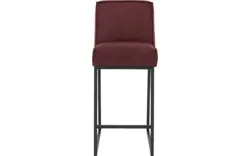 Goossens excellent barkruk tom rood micro leer - 8215141-01