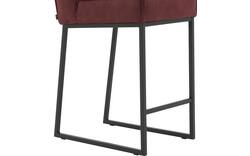 Goossens excellent barkruk tom rood micro leer - 8215141-01