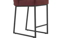 Goossens excellent barkruk tom rood micro leer - 8215141-01